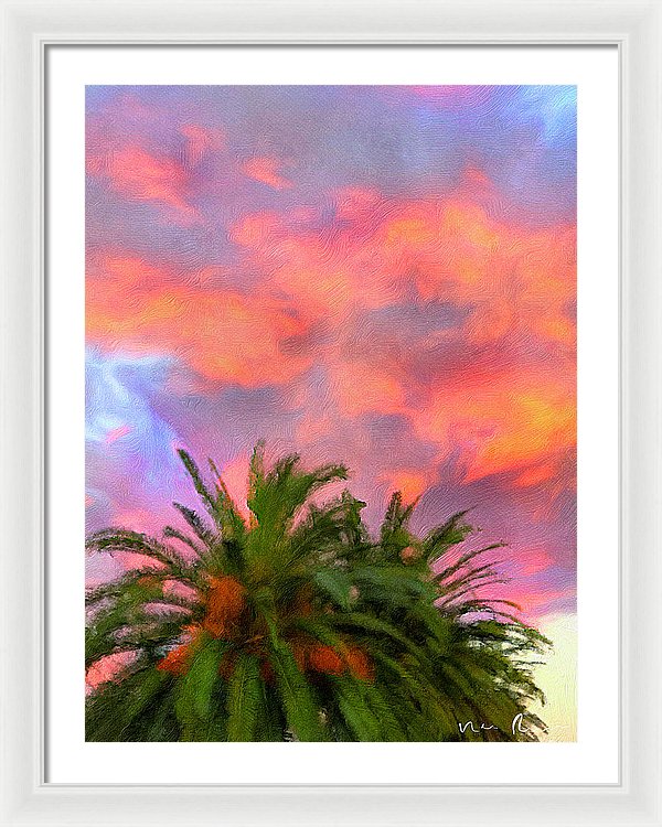 Palm Fire - Framed Print