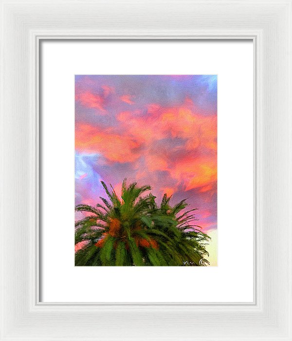 Palm Fire - Framed Print