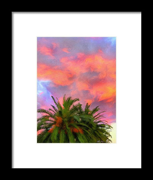 Palm Fire - Framed Print
