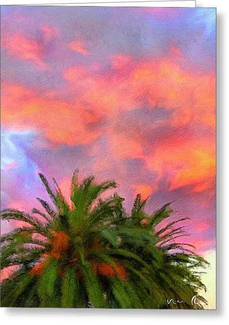Palm Fire - Greeting Card