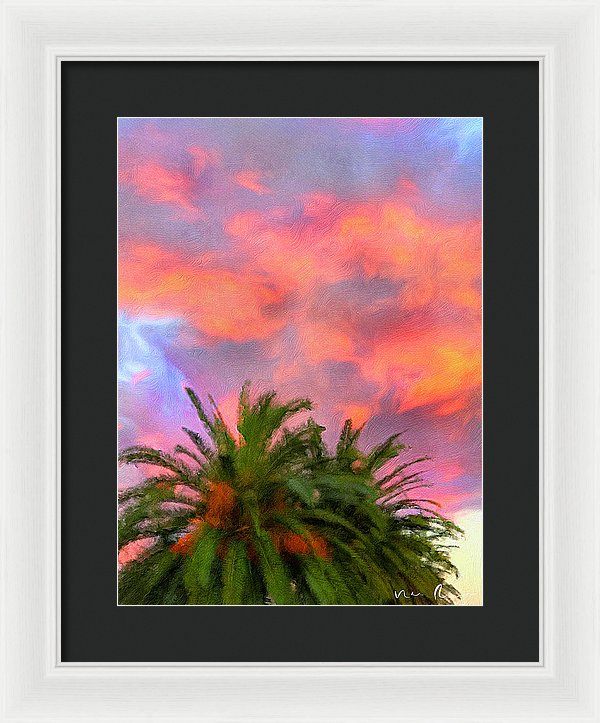 Palm Fire - Framed Print