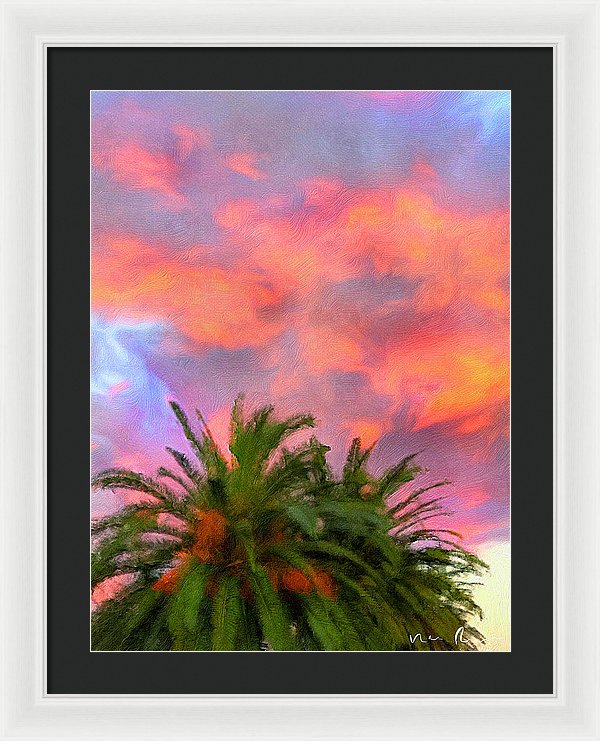 Palm Fire - Framed Print