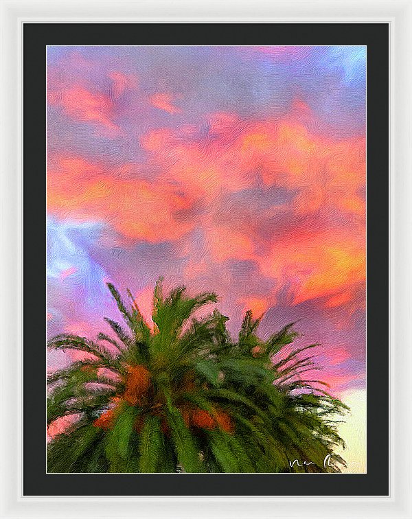 Palm Fire - Framed Print