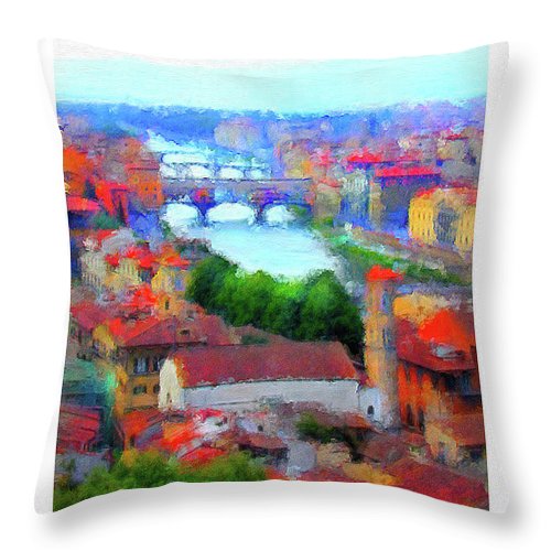 Ponte Vecchio - Throw Pillow