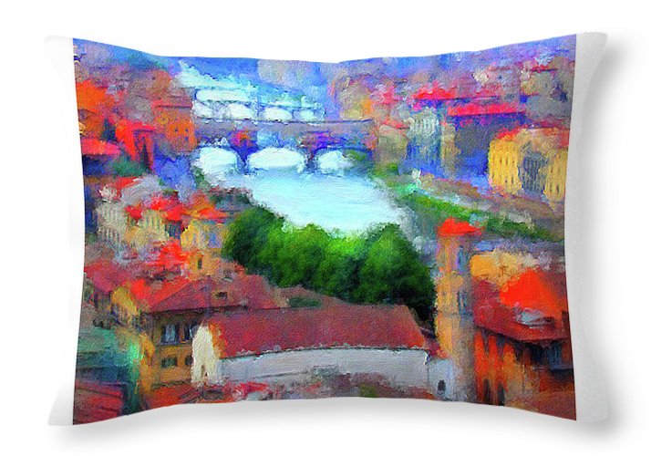 Ponte Vecchio - Throw Pillow