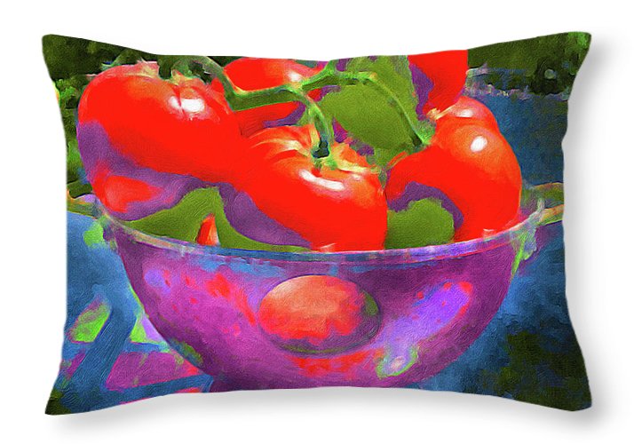 Ripe Tomatoes - Throw Pillow