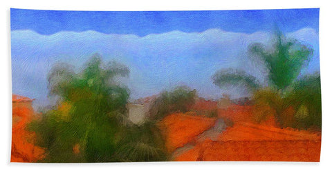 Rooftop Blues - Bath Towel