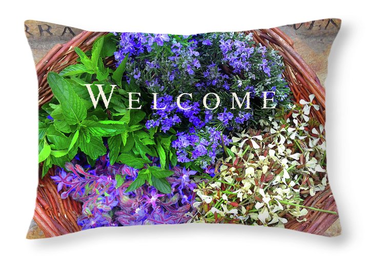 Welcome Basket - Throw Pillow